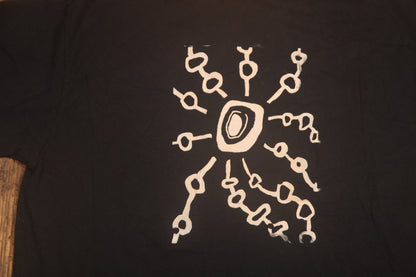 Upcycled Illustrated Screenprint T-shirt (L)
