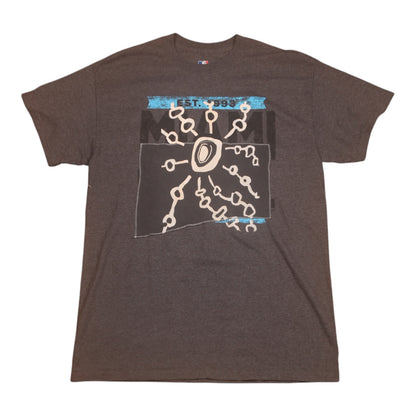 Upcycled Illustrated Screenprint T-shirt (M)