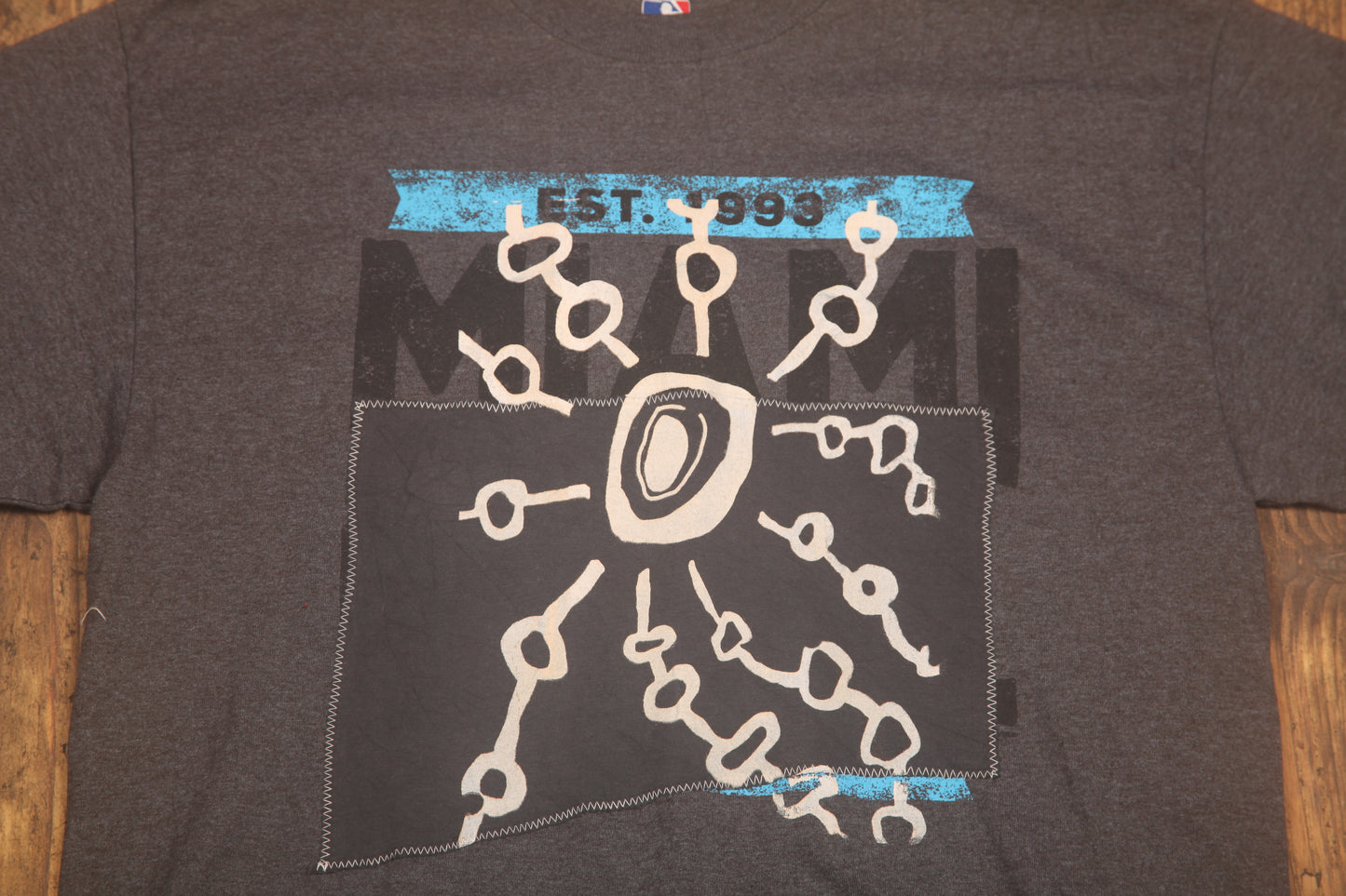 Upcycled Illustrated Screenprint T-shirt (M)