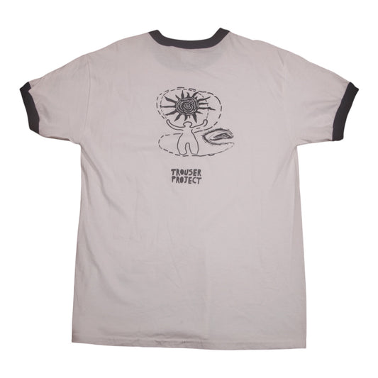 Upcycled Illustrated Screenprint T-shirt (M)