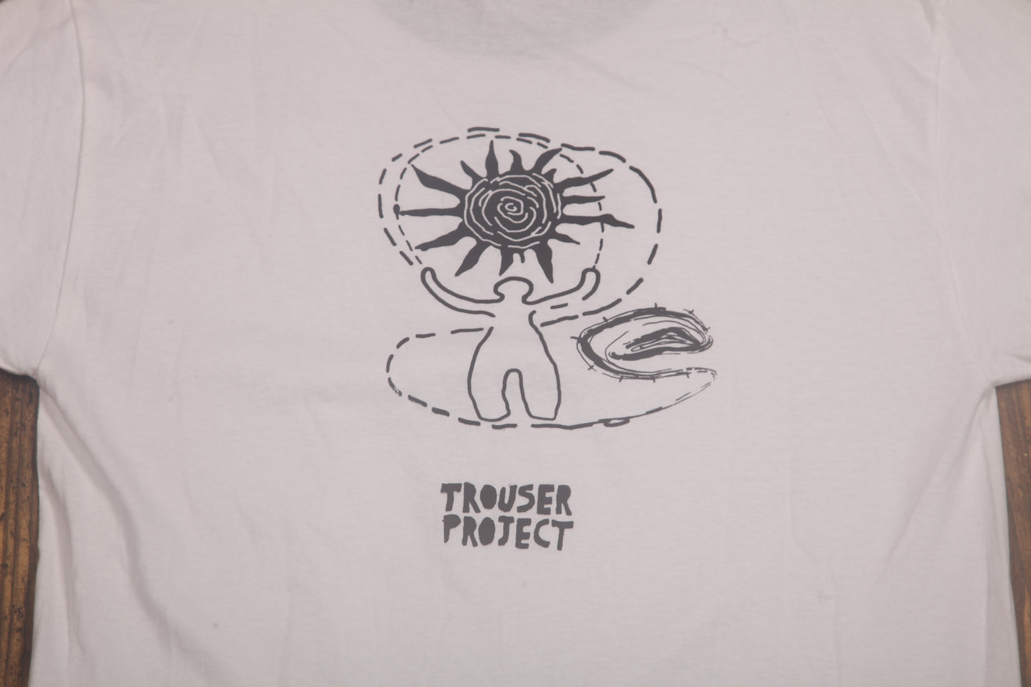 Upcycled Illustrated Screenprint T-shirt (M)