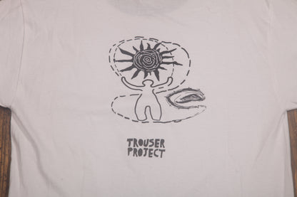 Upcycled Illustrated Screenprint T-shirt (M)