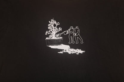 Upcycled Illustrated Screenprint T-shirt (L)