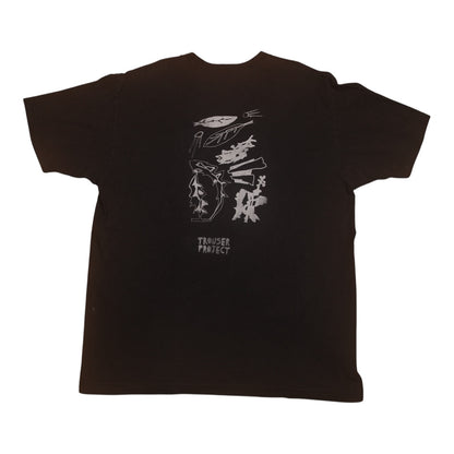 Upcycled Illustrated Screenprint T-shirt (L)