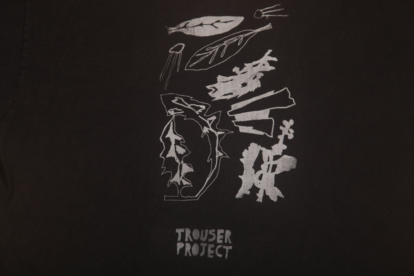 Upcycled Illustrated Screenprint T-shirt (L)