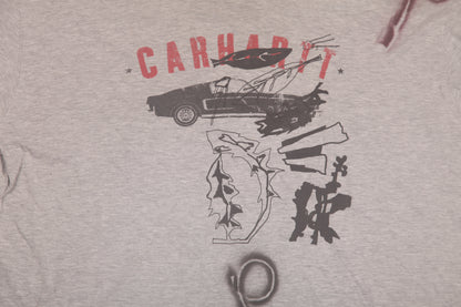 Upcycled Illustrated Screenprint T-shirt (XL)