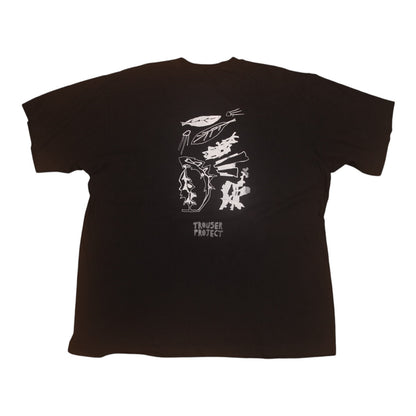 Upcycled Illustrated Screenprint T-shirt (XL)