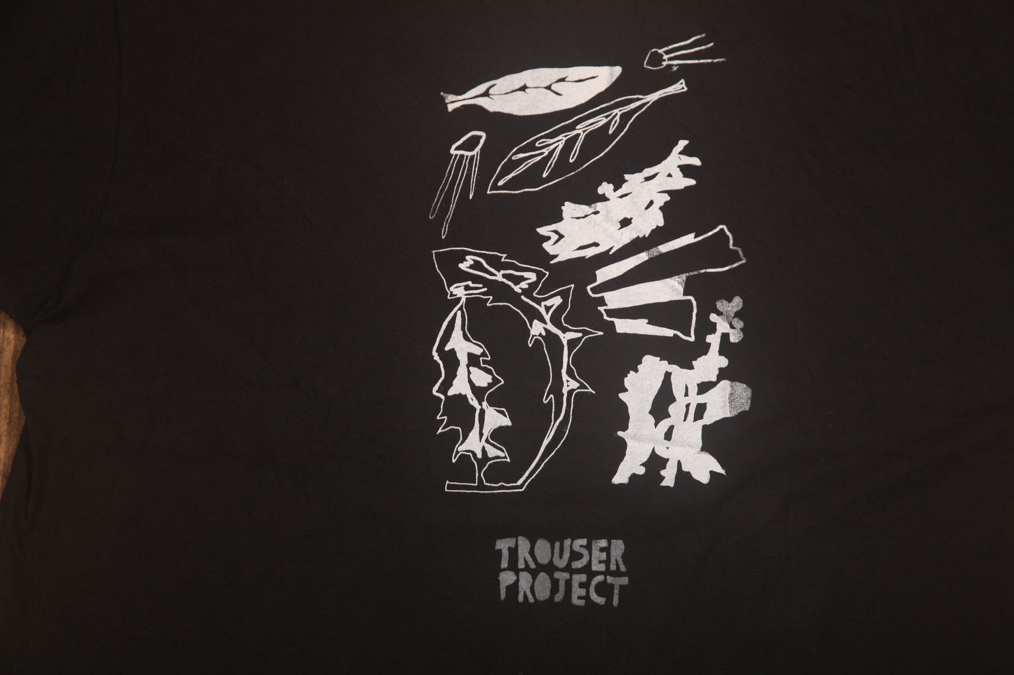 Upcycled Illustrated Screenprint T-shirt (XL)