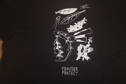 Upcycled Illustrated Screenprint T-shirt (XL)