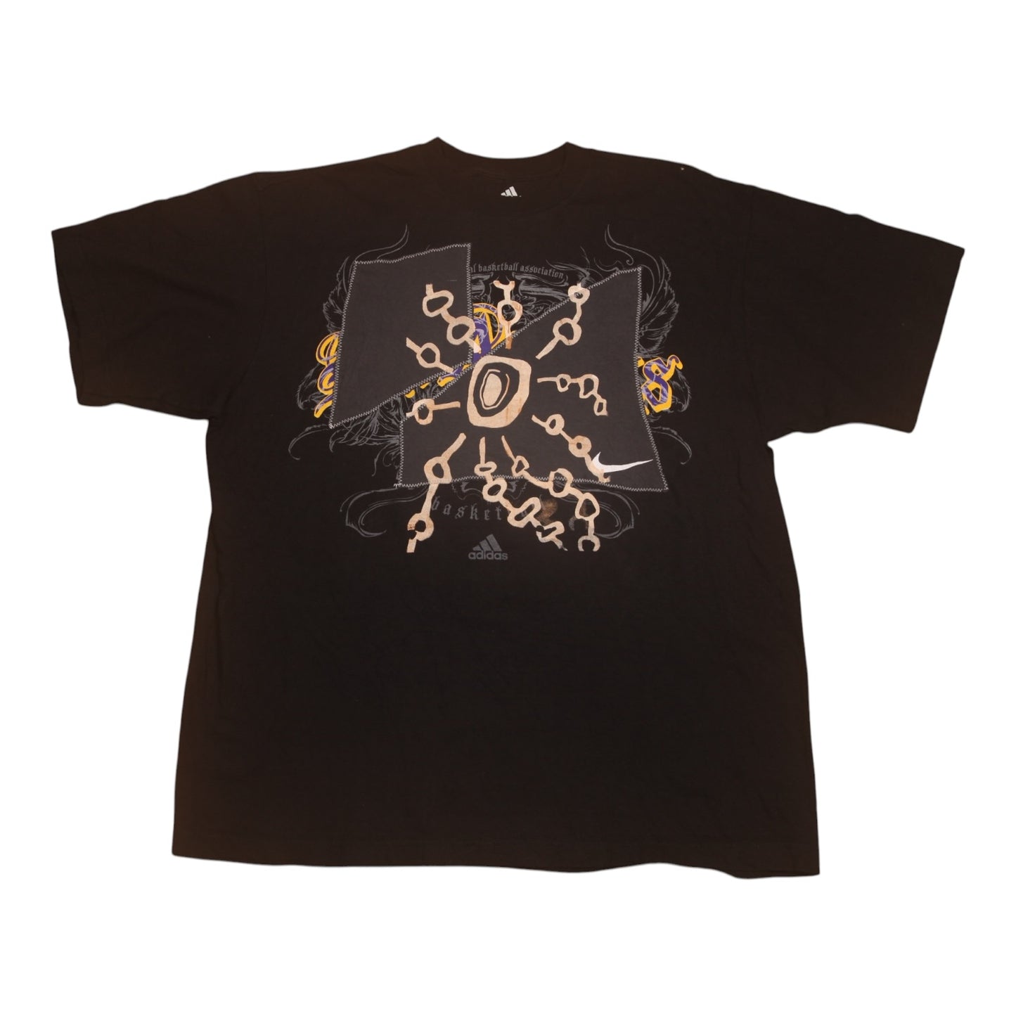 Upcycled Illustrated Screenprint T-shirt (XL)