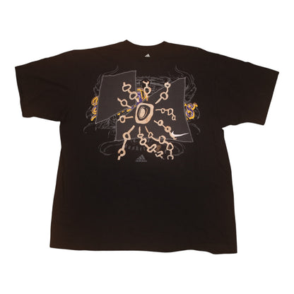 Upcycled Illustrated Screenprint T-shirt (XL)