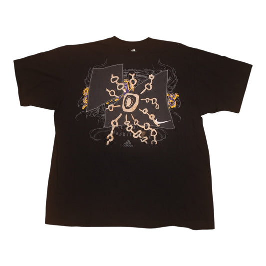 Upcycled Illustrated Screenprint T-shirt (XL)