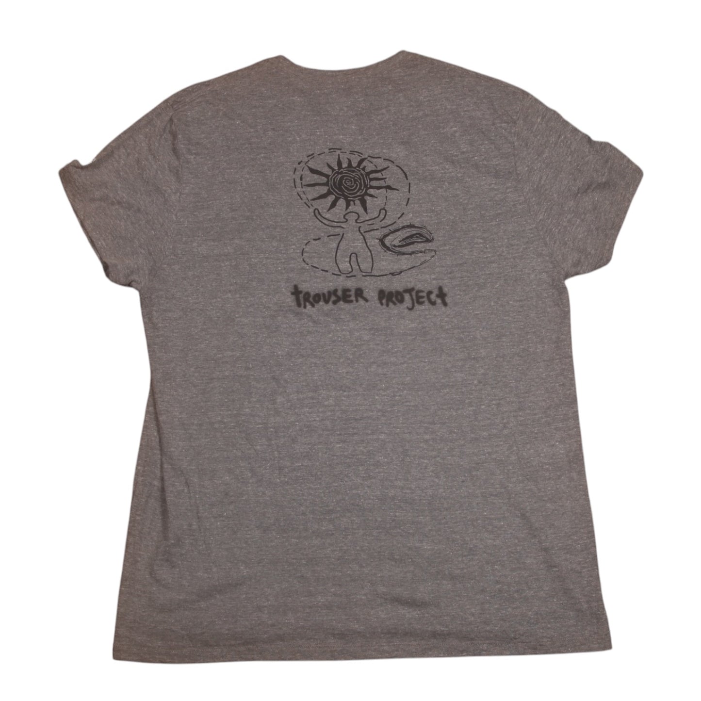 Upcycled Illustrated Screenprint T-shirt (L)