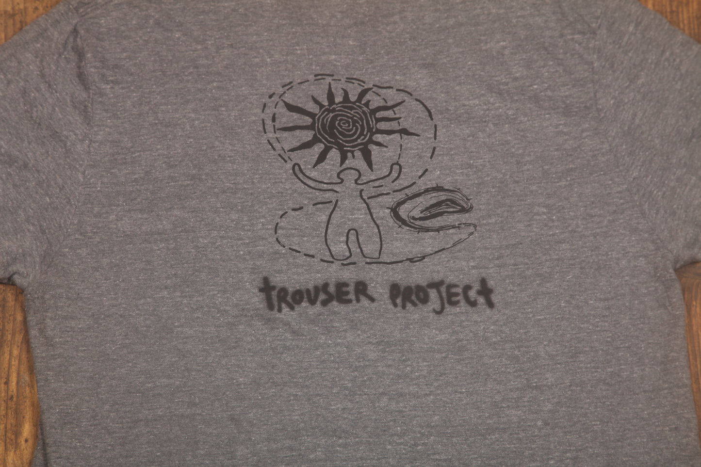 Upcycled Illustrated Screenprint T-shirt (L)