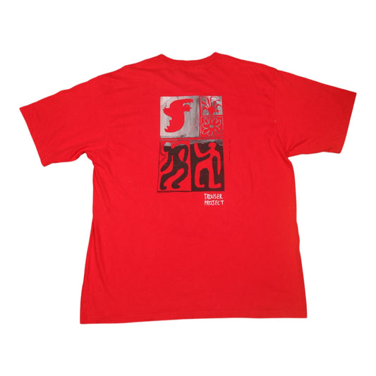 Upcycled Illustrated Screenprint T-Shirt (XL)