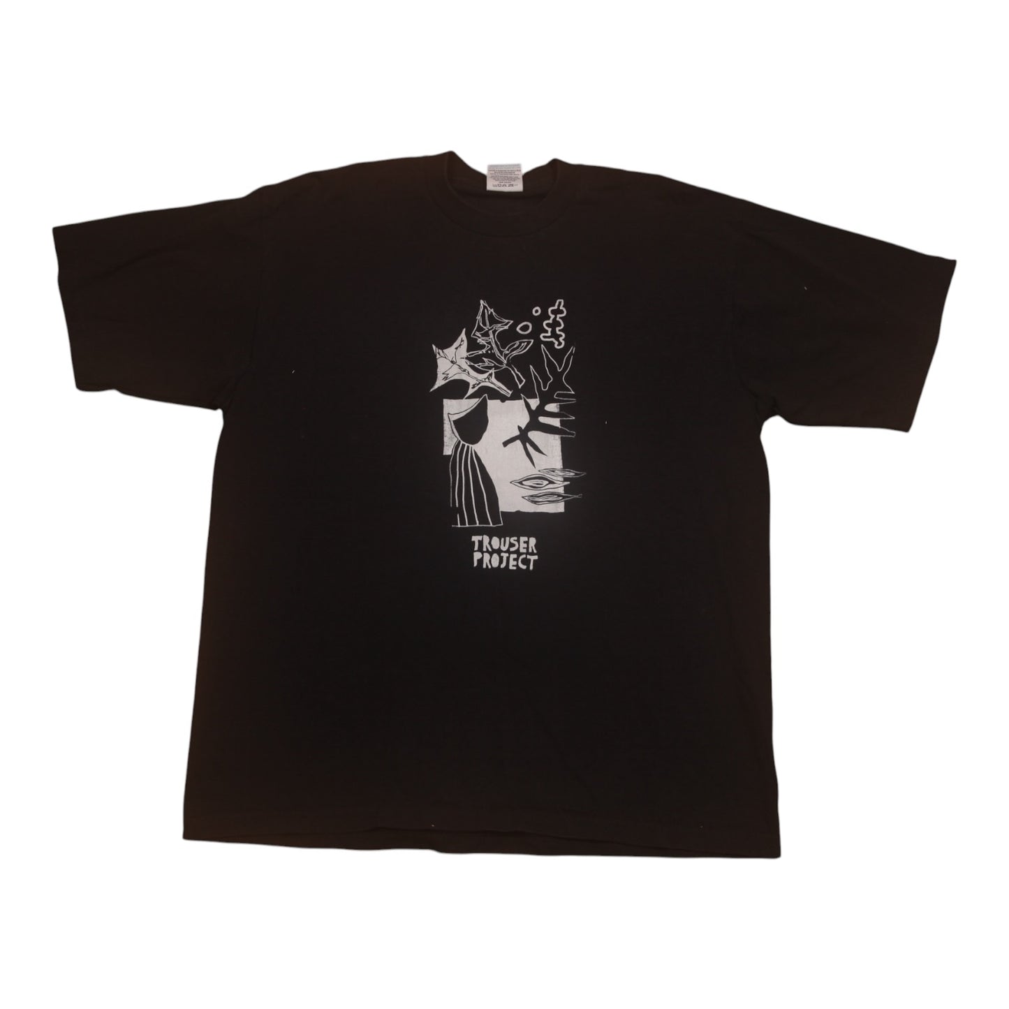 Upcycled Illustrated Screenprint T-shirt (L)