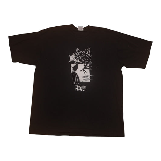 Upcycled Illustrated Screenprint T-shirt (L)