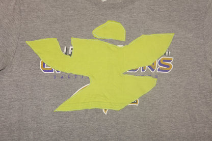 Upcycled Illustrated Screenprint T-Shirt (L)