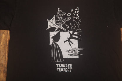 Upcycled Illustrated Screenprint T-shirt (L)