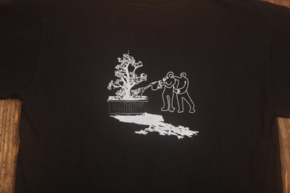 Upcycled Illustrated Screenprint T-shirt (L)
