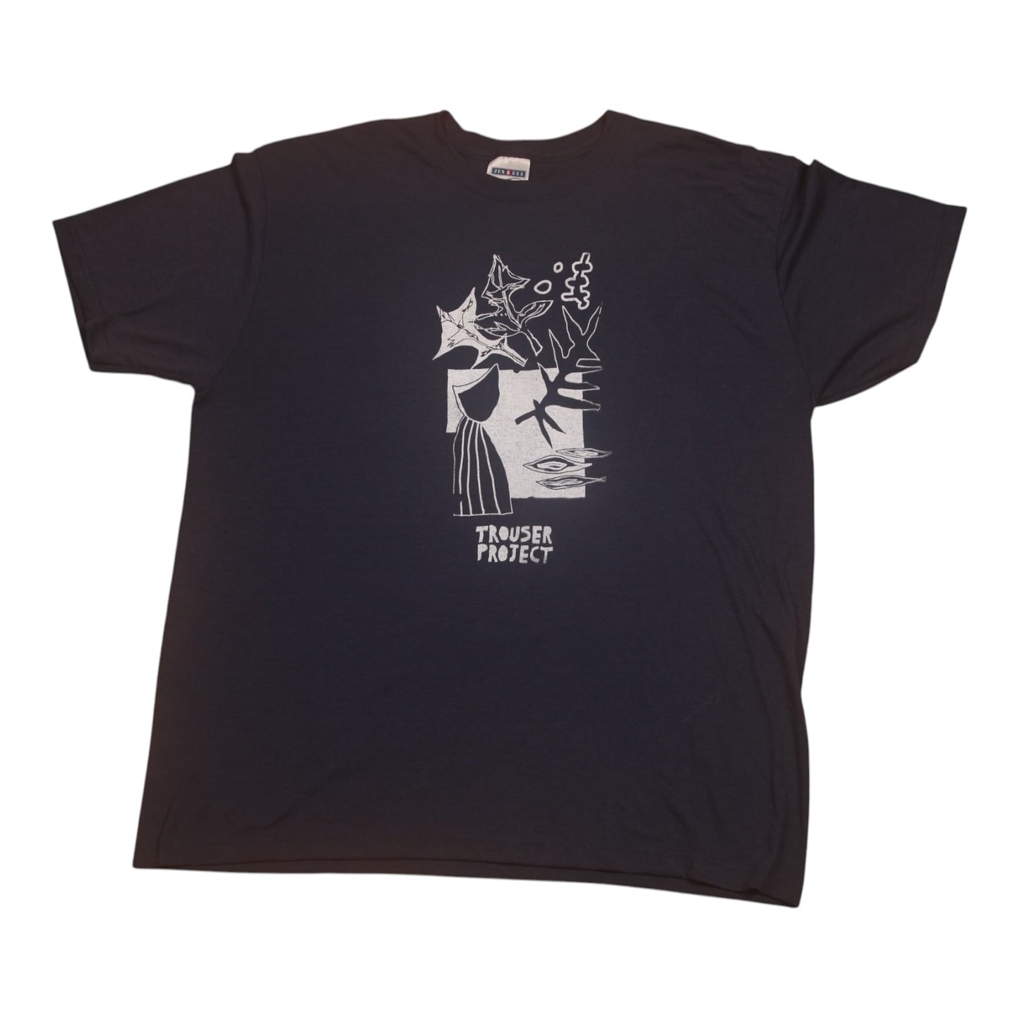 Upcycled Illustrated Screenprint T-shirt (XL)