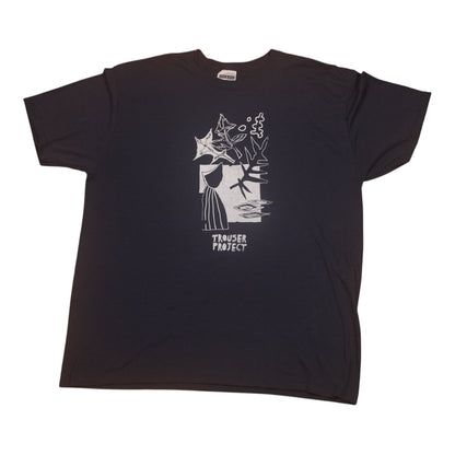 Upcycled Illustrated Screenprint T-shirt (XL)
