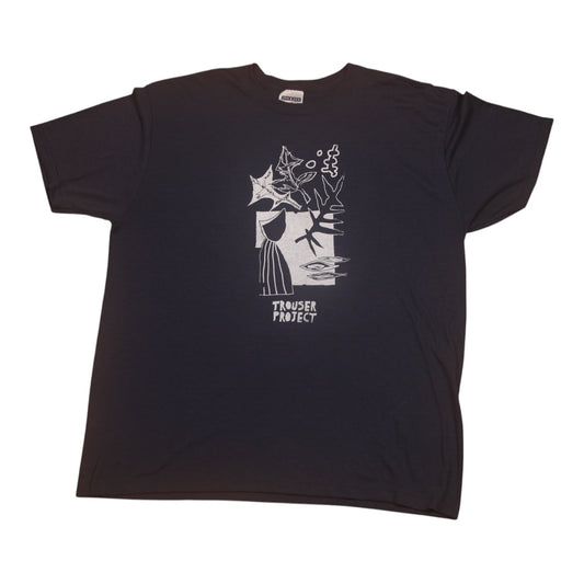 Upcycled Illustrated Screenprint T-shirt (XL)