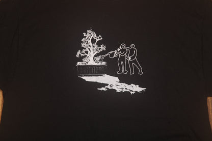 Upcycled Illustrated Screenprint T-shirt (L)
