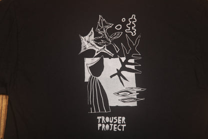 Upcycled Illustrated Screenprint T-shirt (L)