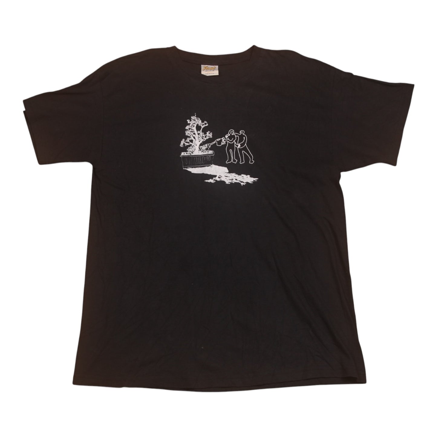 Upcycled Illustrated Screenprint T-shirt (L)