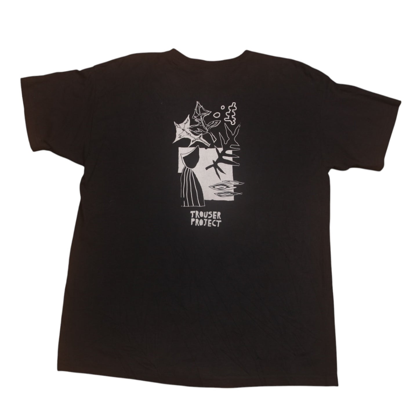 Upcycled Illustrated Screenprint T-shirt (L)