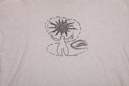 Upcycled Illustrated Screenprint T-shirt (2XL)