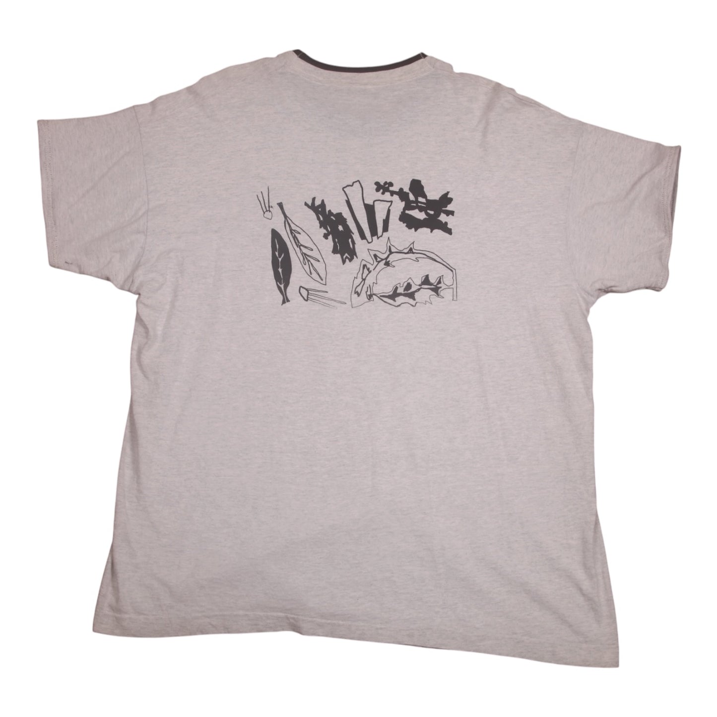 Upcycled Illustrated Screenprint T-shirt (2XL)