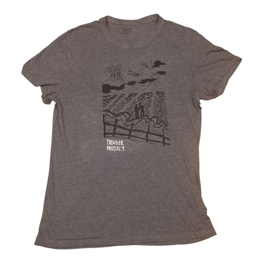 Upcycled Illustrated Screenprint T-Shirt (M)