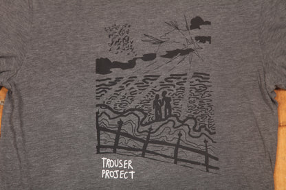 Upcycled Illustrated Screenprint T-Shirt (M)