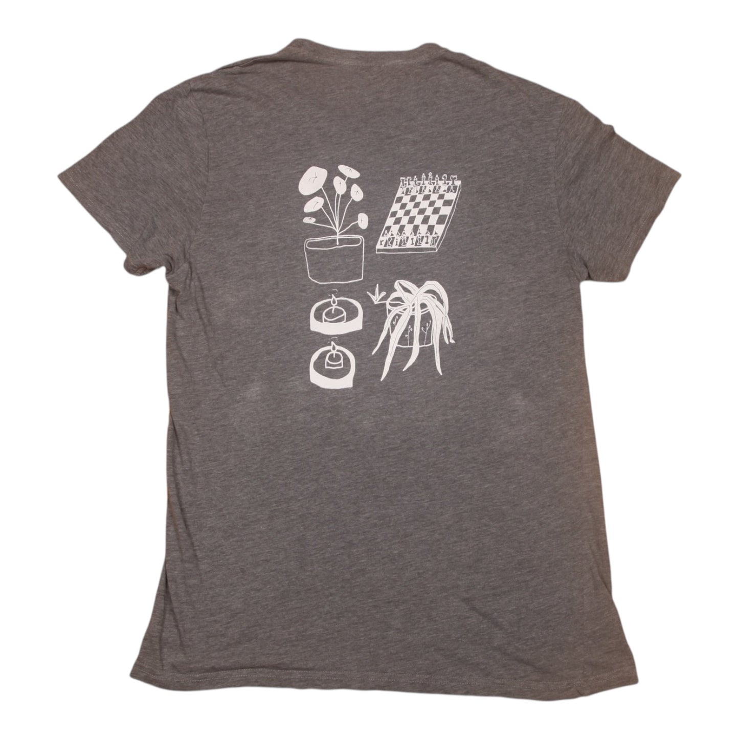 Upcycled Illustrated Screenprint T-Shirt (M)