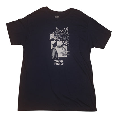Upcycled Illustrated Screenprint T-shirt (M)