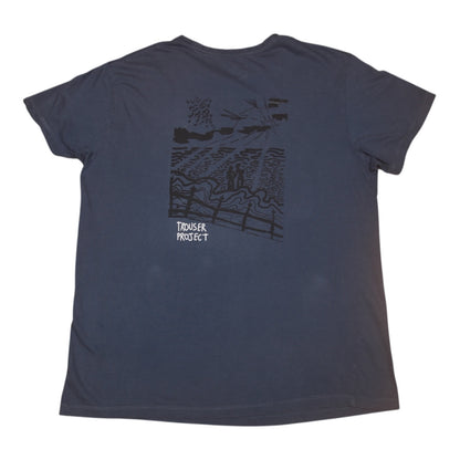 Upcycled Illustrated Screenprint T-Shirt (M)