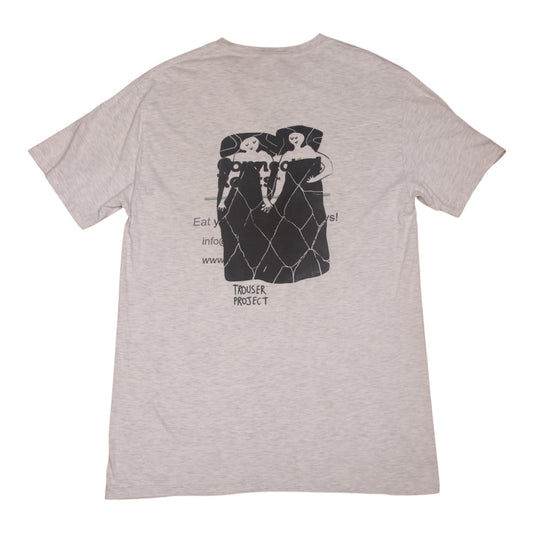 Upcycled Illustrated Screenprint T-Shirt (M)