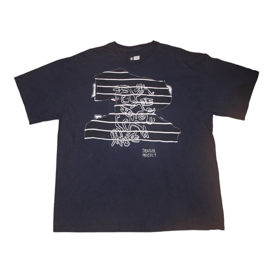 Upcycled Illustrated Screenprint T-Shirt (XXL)