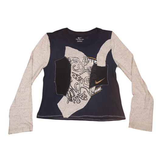 Upcycled Reworked Long Sleeve T-Shirt (UK10)