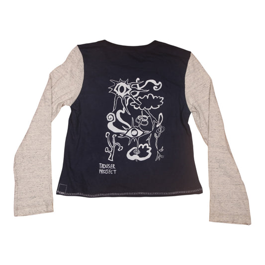 Upcycled Reworked Long Sleeve T-Shirt (UK10)