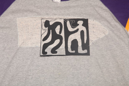 Upcycled Illustrated Screenprint T-Shirt (XXL)