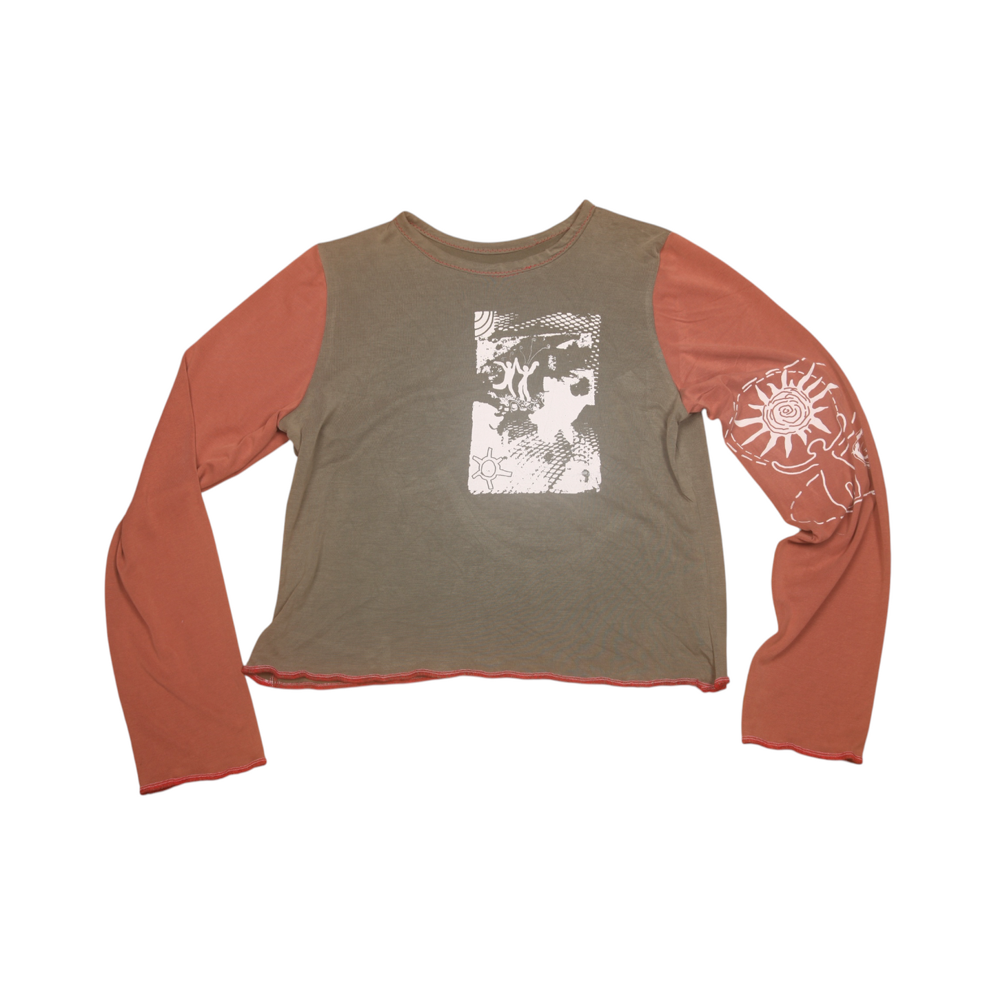 Long Sleeve Screenprint Fitted Tee (UK12/14)