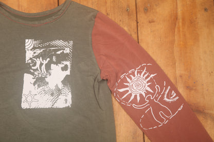 Long Sleeve Screenprint Fitted Tee (UK12/14)
