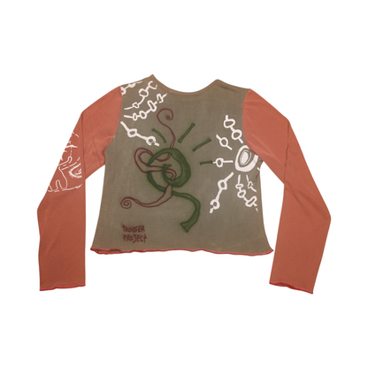 Long Sleeve Screenprint Fitted Tee (UK12/14)