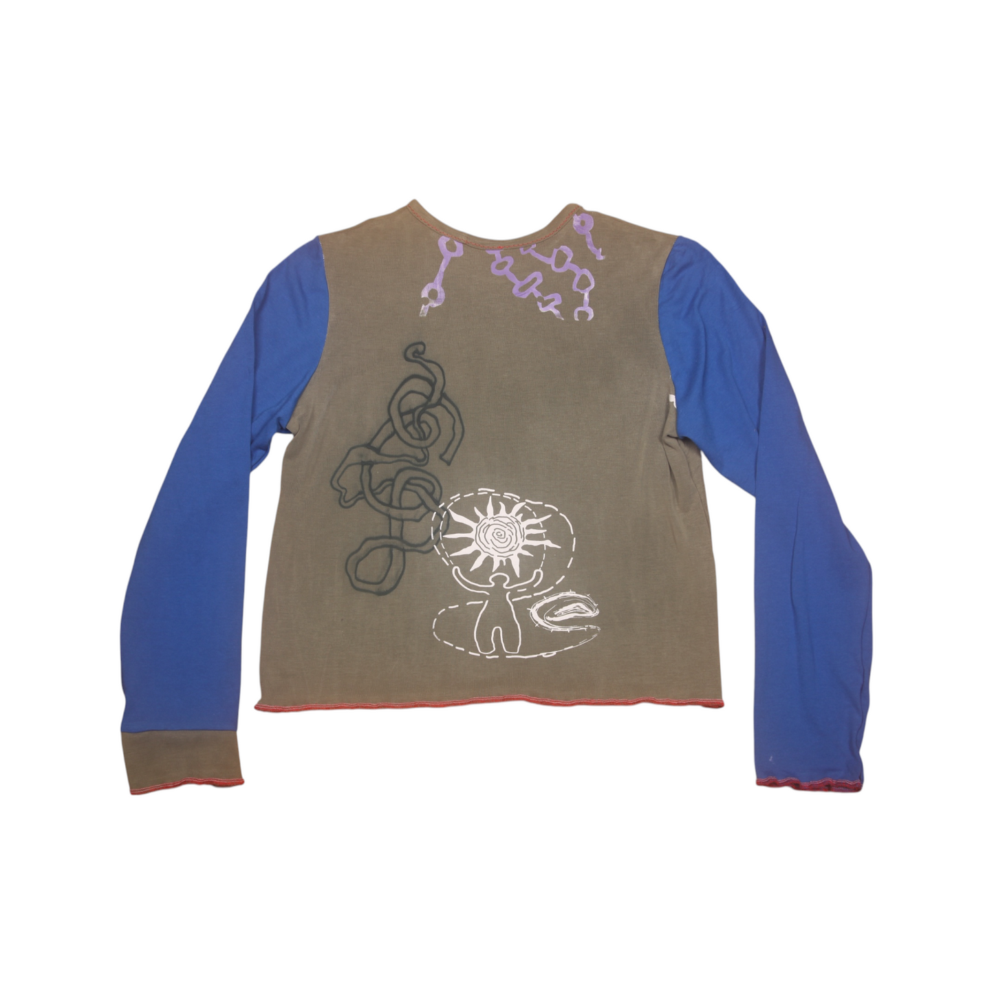 Long Sleeve Screenprint Fitted Tee (UK14/16)