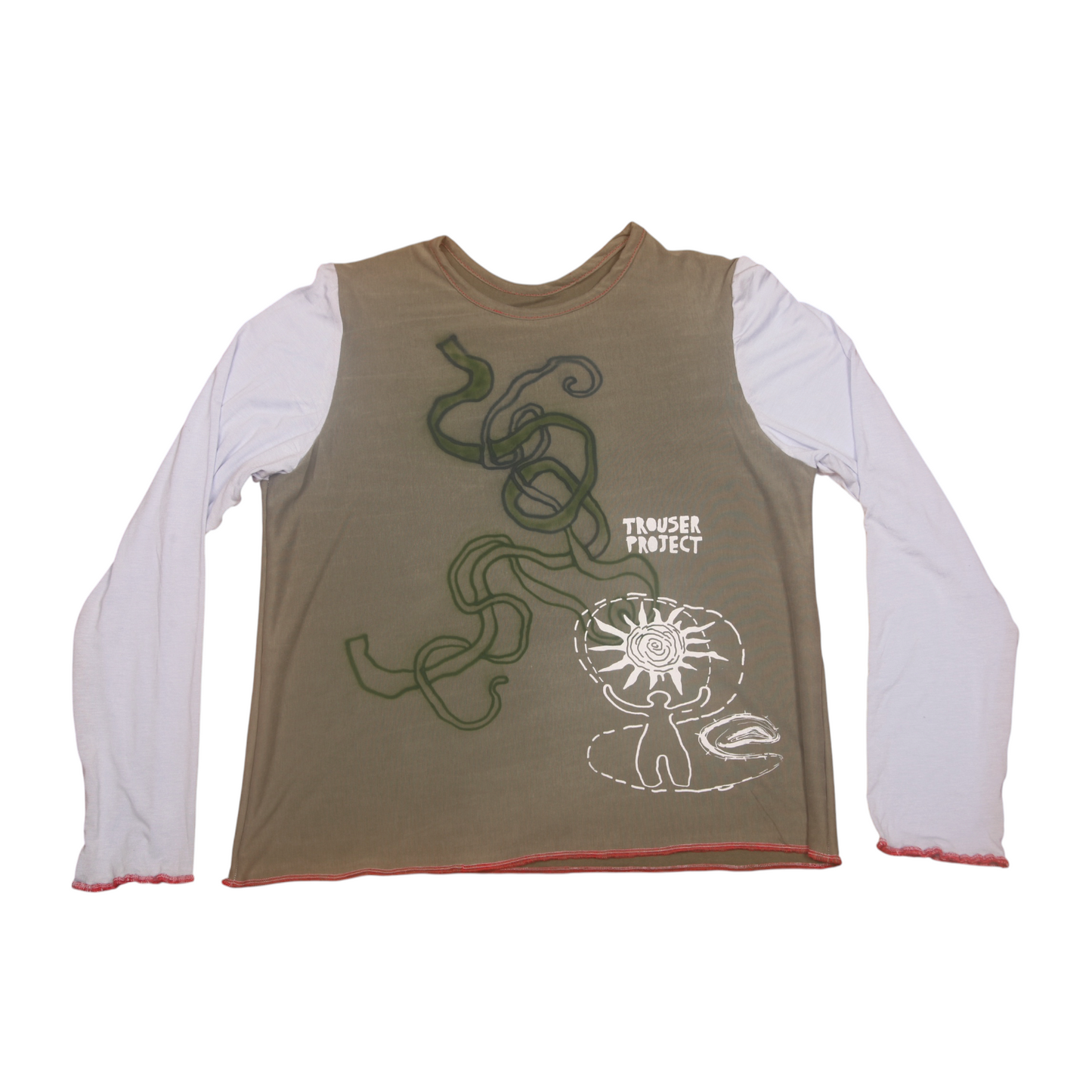 Long Sleeve Screenprint Fitted Tee (UK16/18)