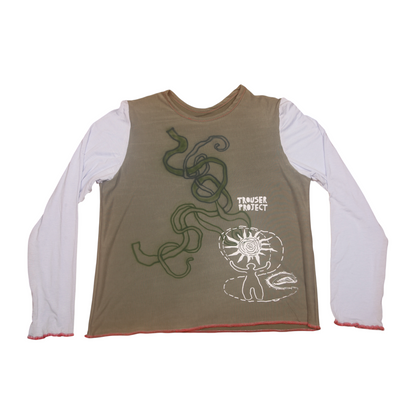 Long Sleeve Screenprint Fitted Tee (UK16/18)
