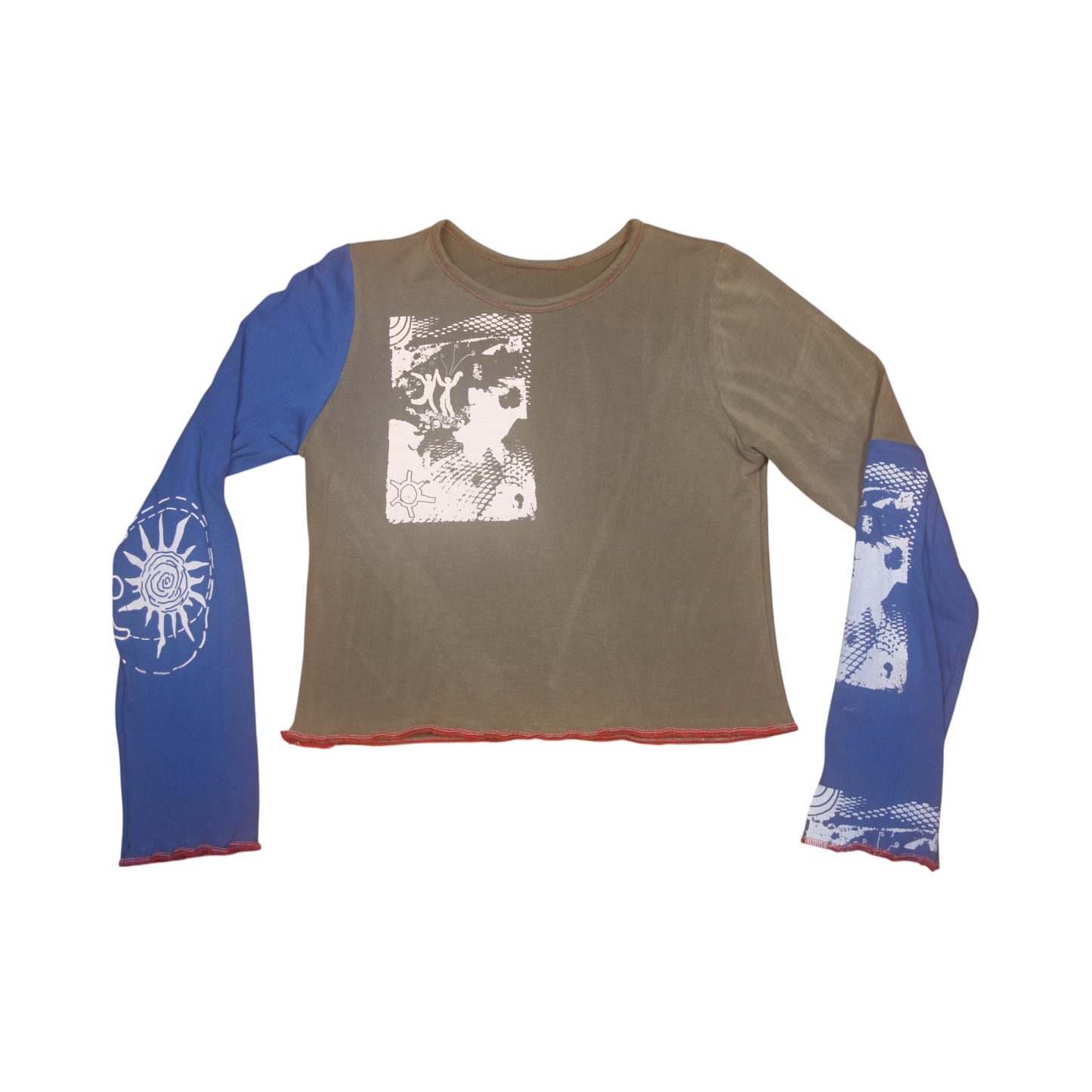 Long Sleeve Screenprint Fitted Tee (UK8/10)